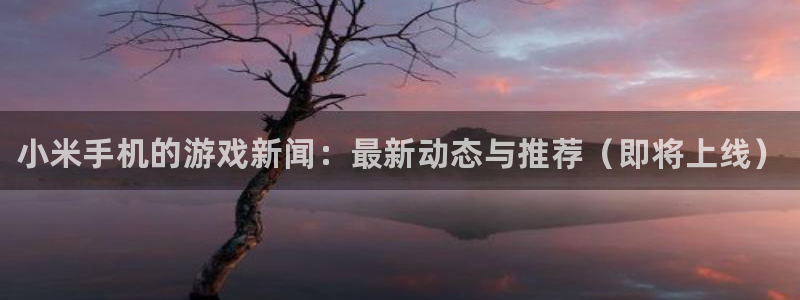 欧博娱乐官方平台：小米手机的游戏新闻：最新动态与推荐（即将上