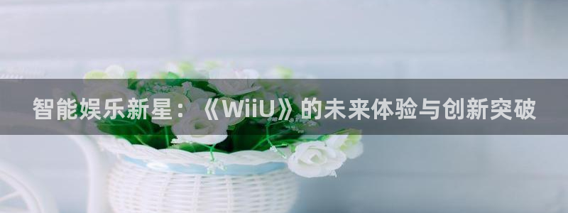 欧博娱乐4招商：智能娱乐新星：《WiiU》的未来体验与创新突